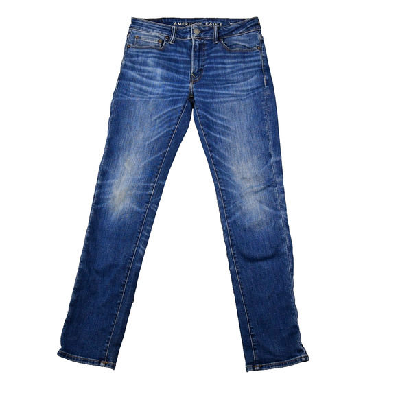 American Eagle Jeans Mens 33X32 (29x30 Meas) Slim Blue Denim - Picture 1 of 11